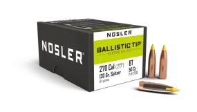 Nosler Ballistic Tip 270 130gr Hunting Projectiles - 50pk