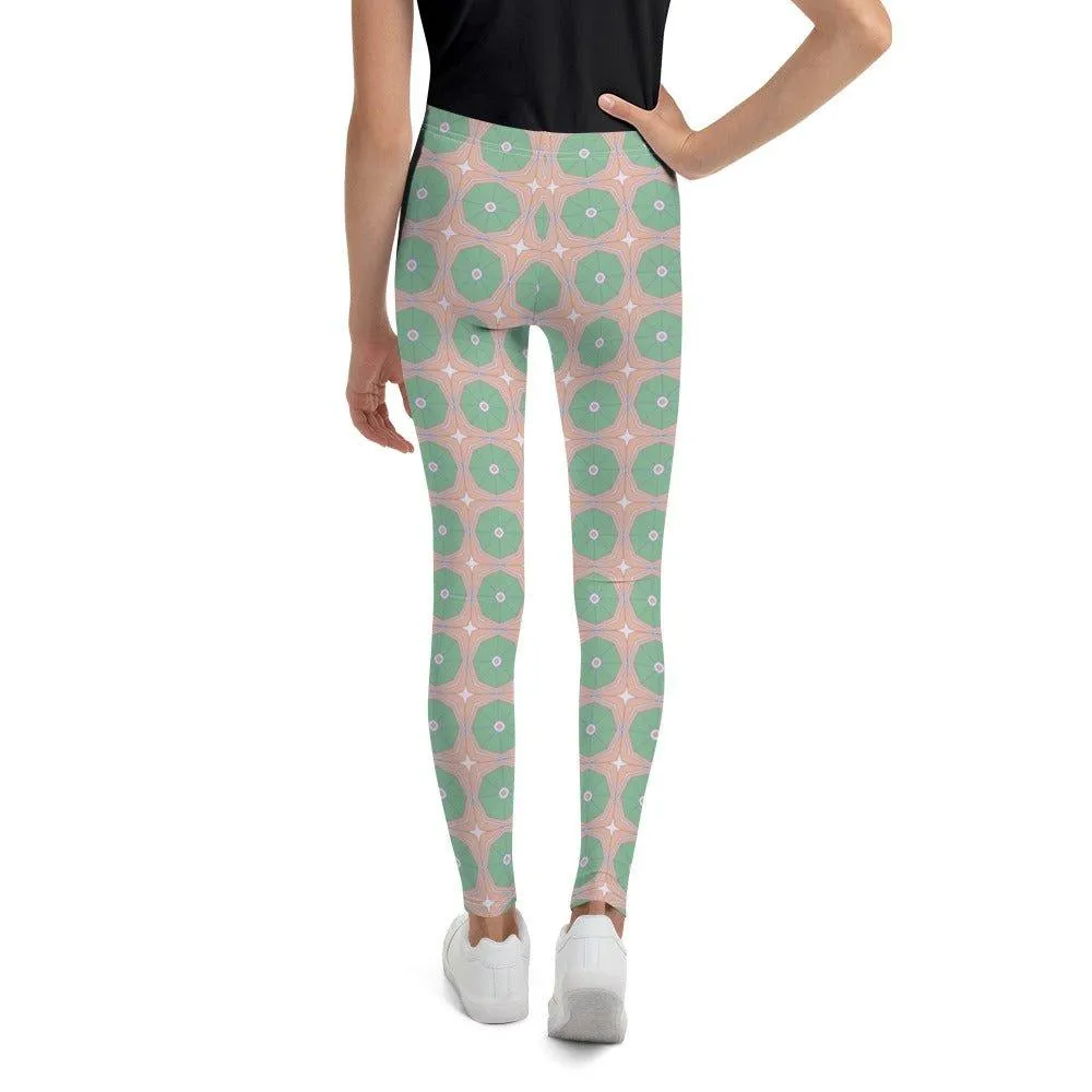 Octagon Patterned Youth Leggings