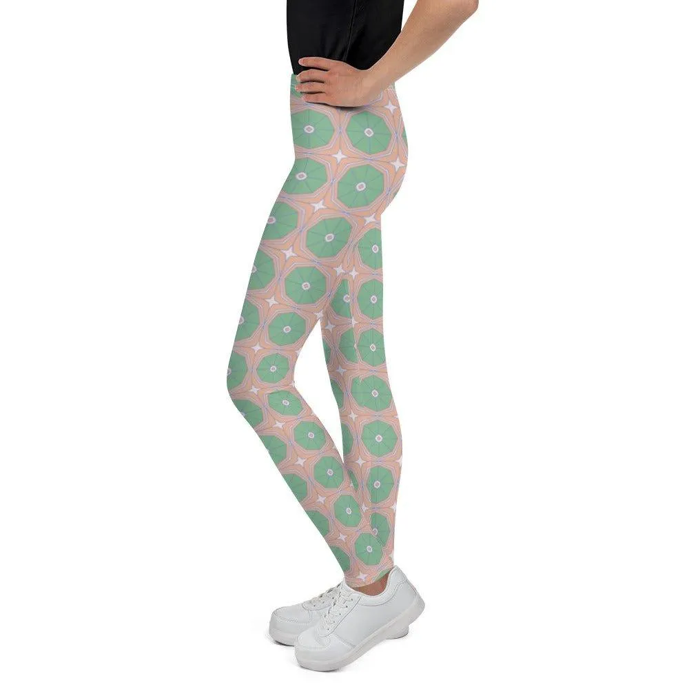Octagon Patterned Youth Leggings