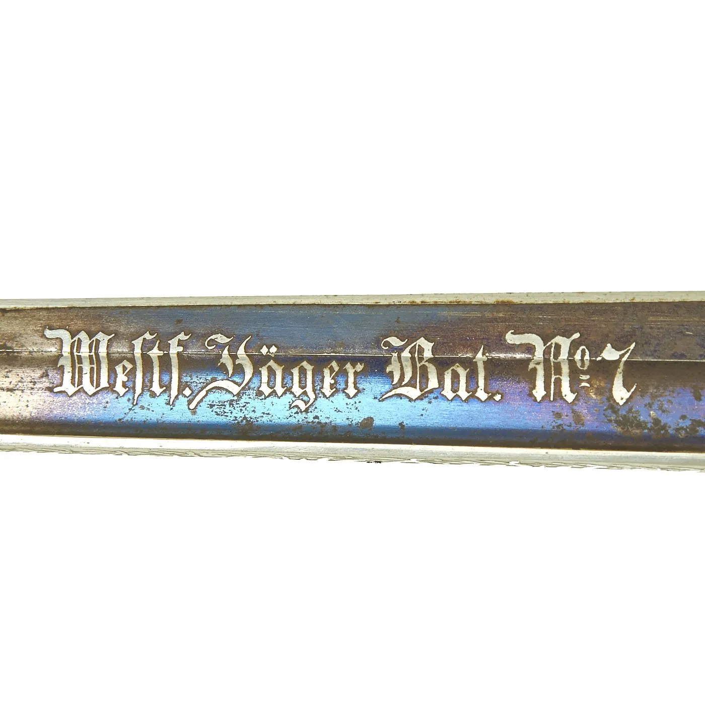 Original German Jäger Battalion Marked Model 1871 Hirschfänger Parade Bayonet with Scabbard