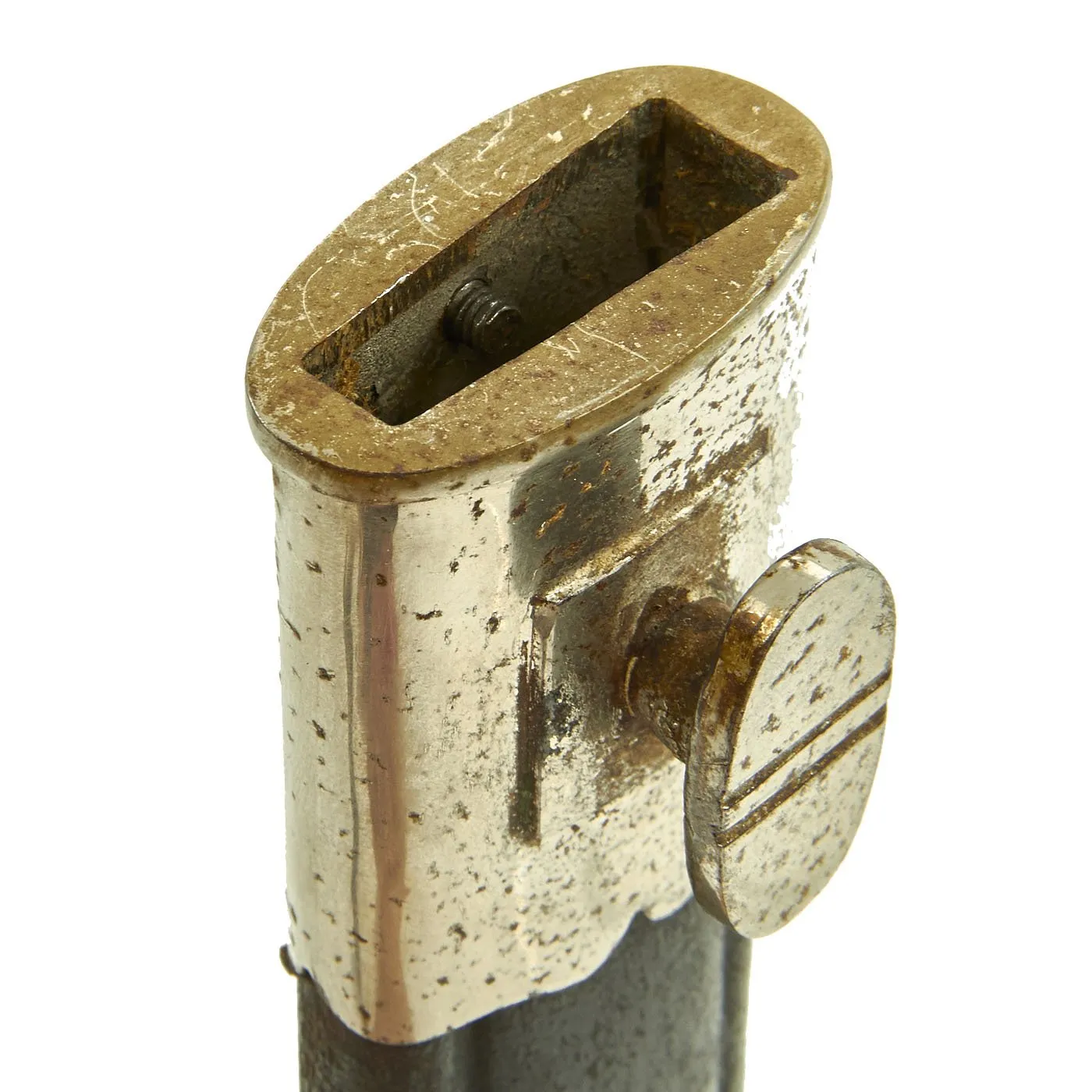 Original German Jäger Battalion Marked Model 1871 Hirschfänger Parade Bayonet with Scabbard