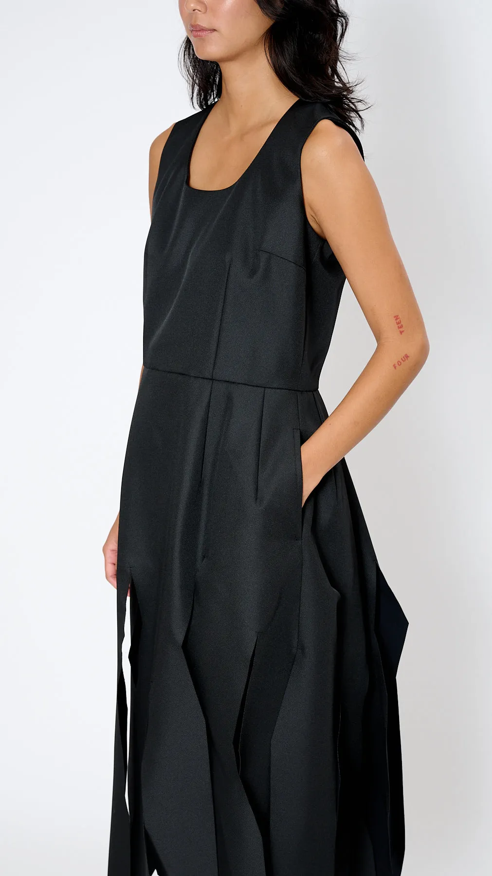 Panel Dress in Black