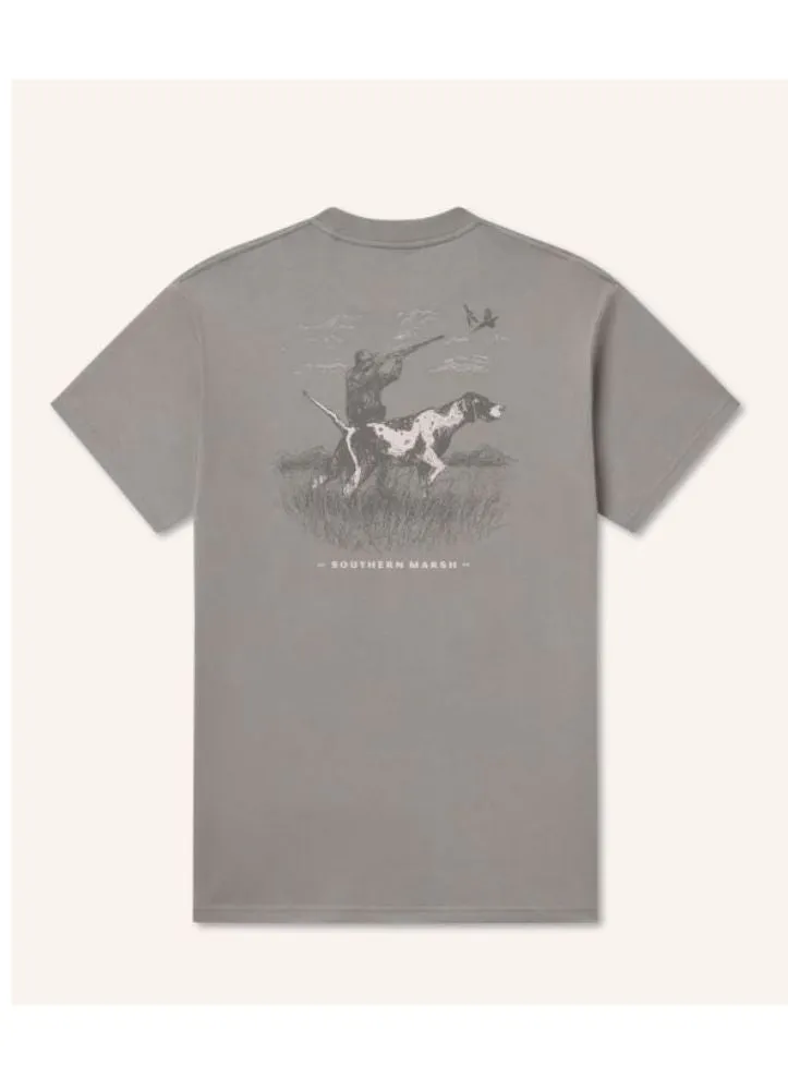 Pointer Uplander Tee in Dark Grey by Southern Marsh
