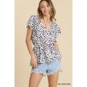 Poppin'   Dalmation Top