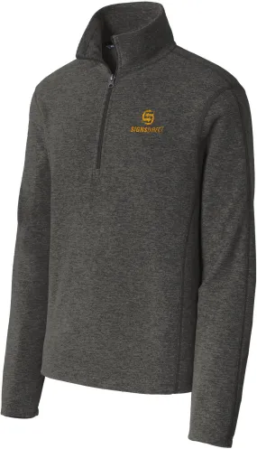 Port Authority Heather Microfleece 1/2-Zip Pullover
