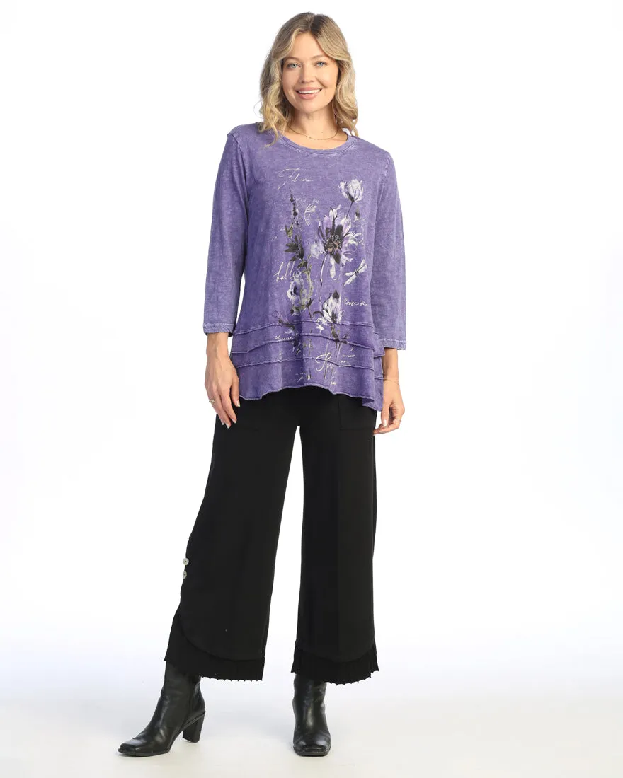 Purple Mineral Washed 100% Cotton Slub Tunic