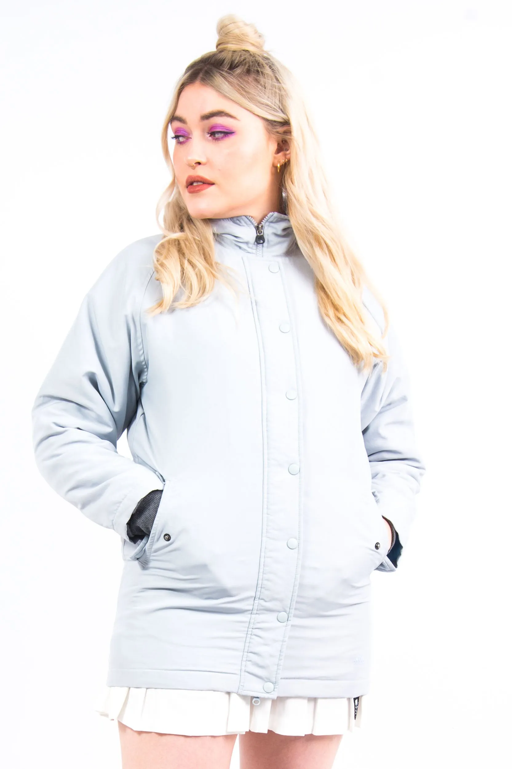 Quilted Adidas Hooded Coat