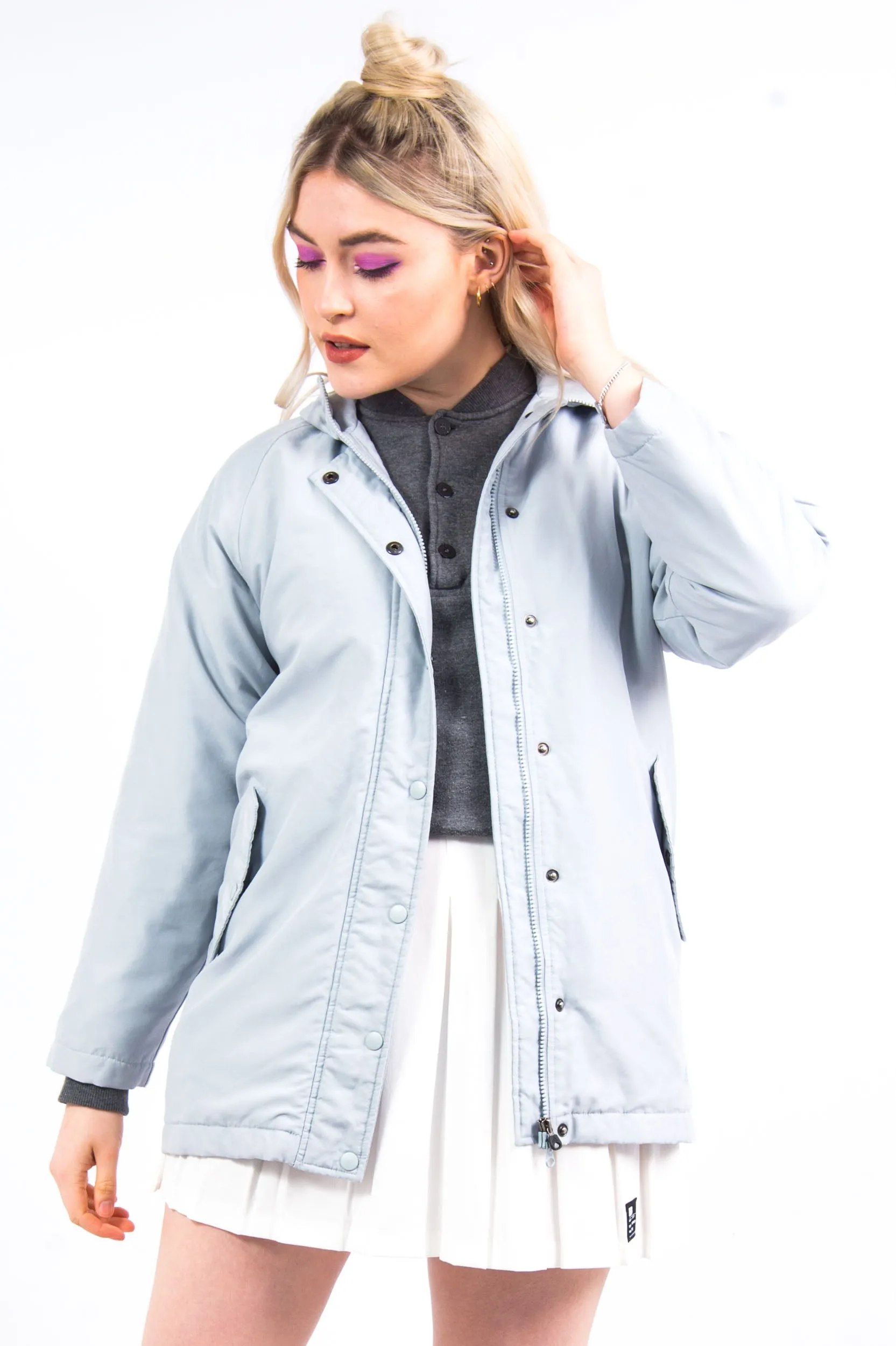 Quilted Adidas Hooded Coat