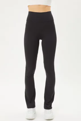 "Take It Easy" Black High Waist Seamless Flare Leggings