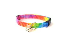 Rainbow Tie Dye Cat Collar