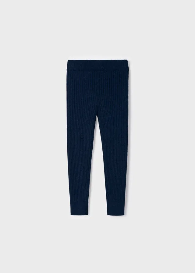 Ribbed Legging in Navy