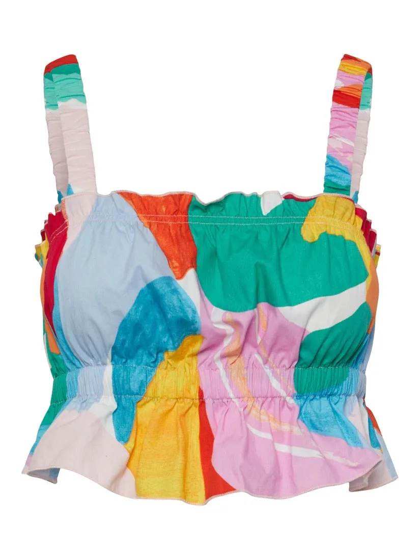Rimo Crop Top Cerulean