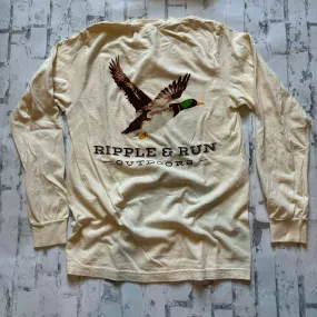 Ripple and Run "Duck" Long Sleeve T-shirt - Cream