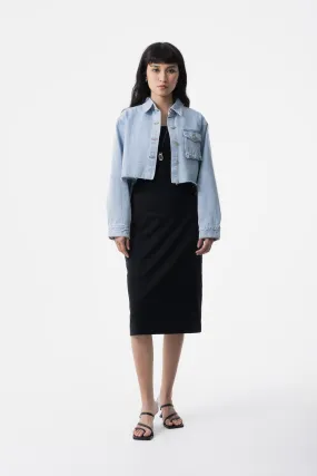 Robyn Cropped Denim Jacket