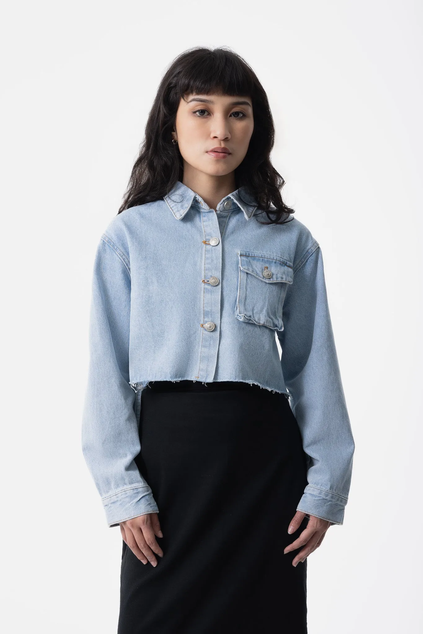 Robyn Cropped Denim Jacket