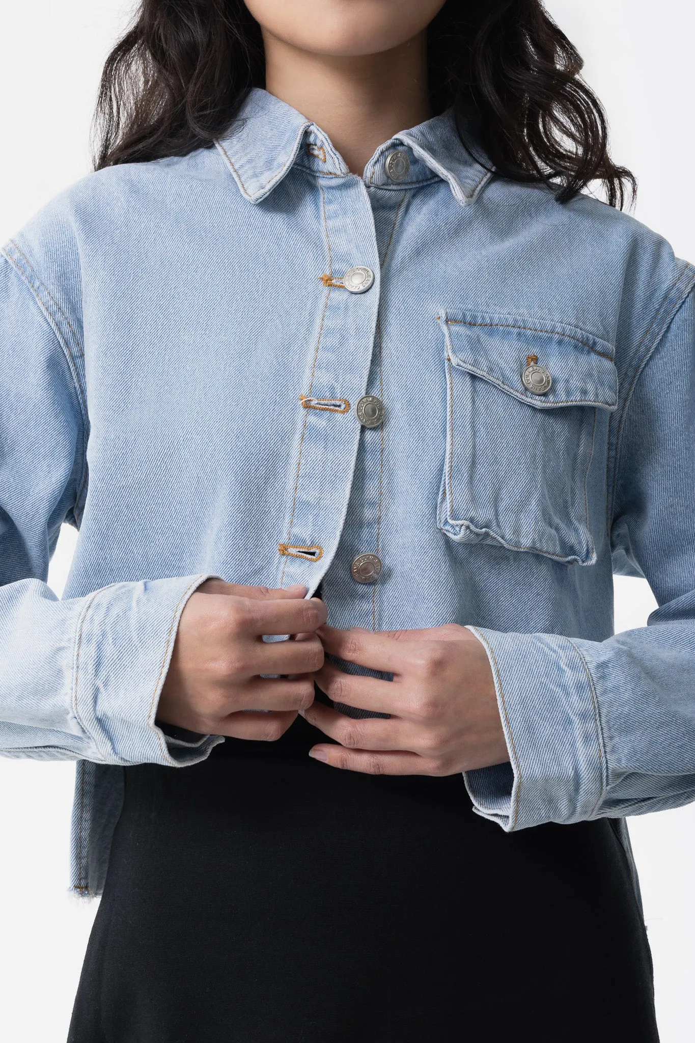 Robyn Cropped Denim Jacket