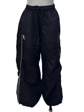 Sable Black Windbreaker Pants