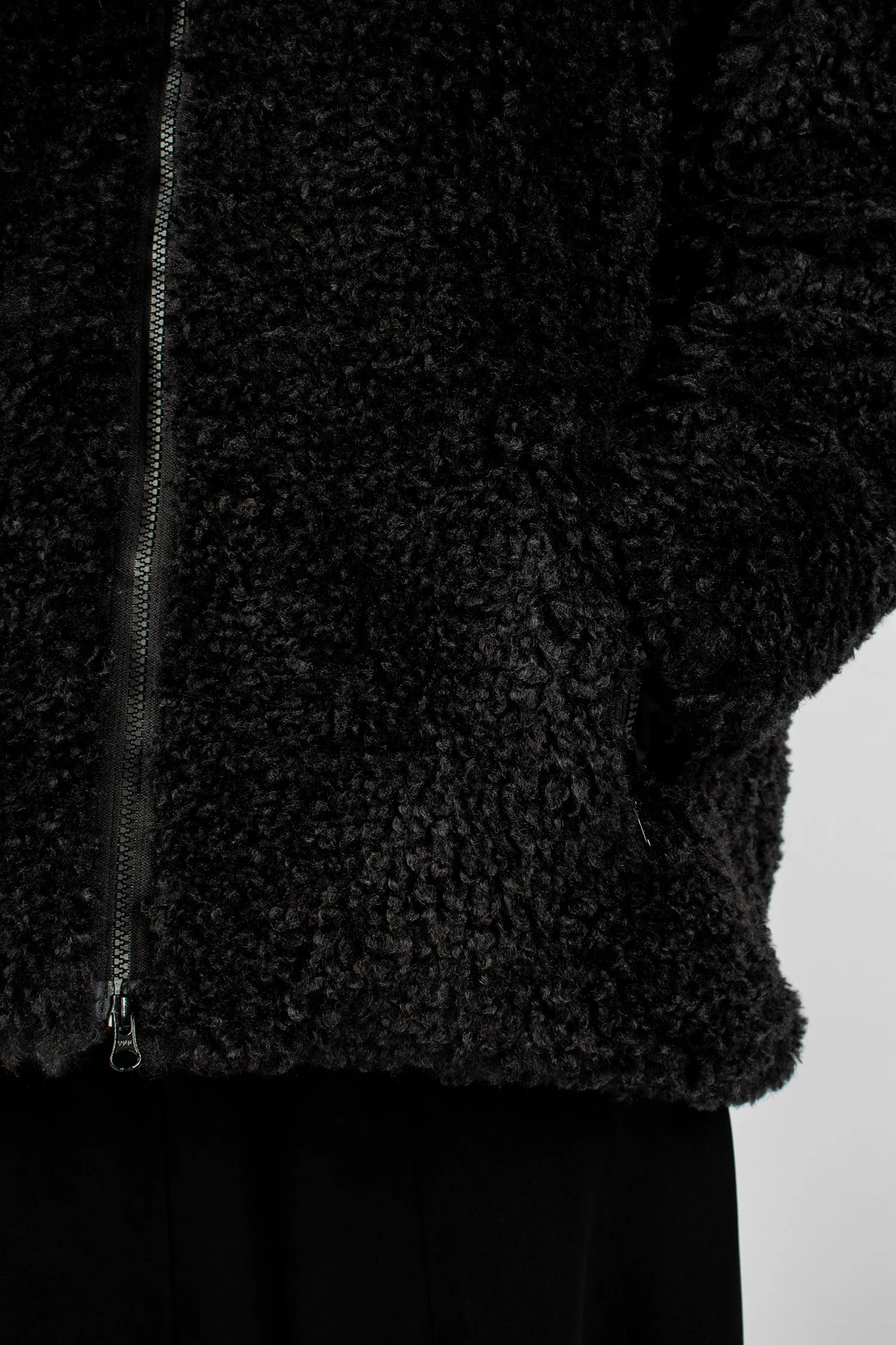 S.C. Faux Fur Jacket Black