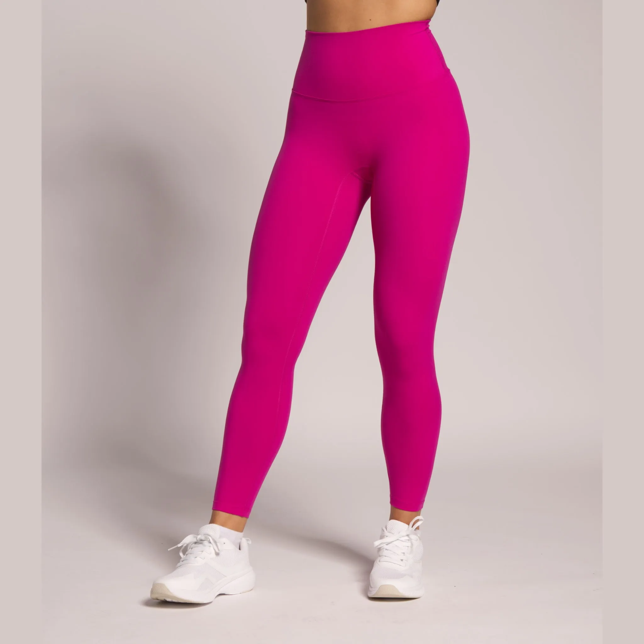 SkinHug High-Waisted Leggings-Pink