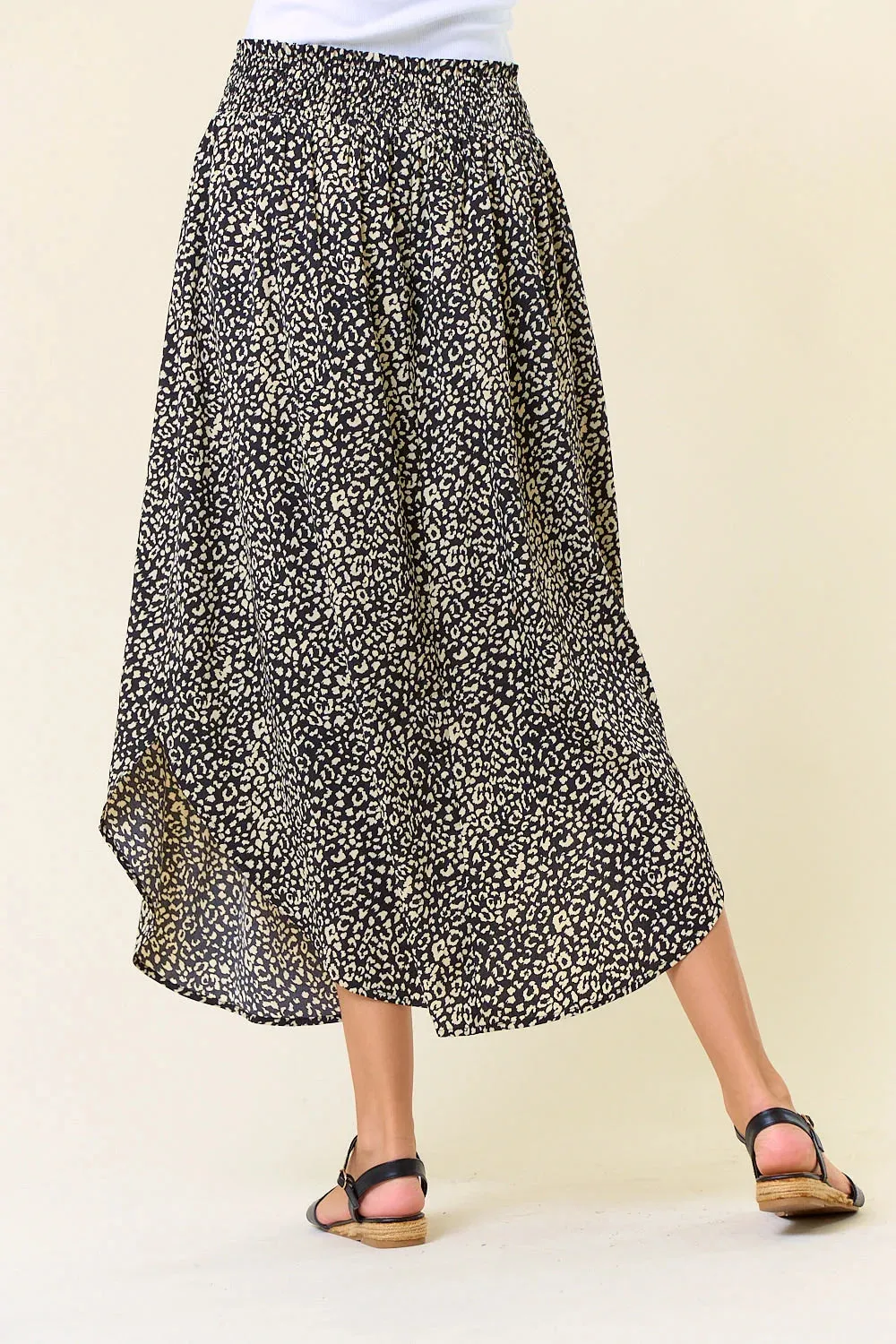SMOCKED WAIST SKIRT