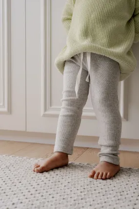 SOFT RIB LEGGINGS GREY