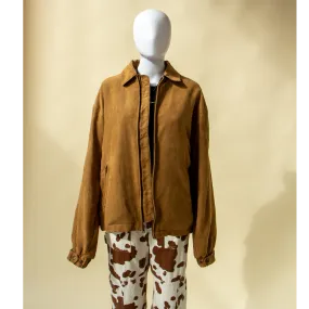 Suede Bomber Style Jacket