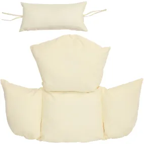 Sunnydaze Outdoor Egg Chair Cushion Replacement for Penelope and Oliver