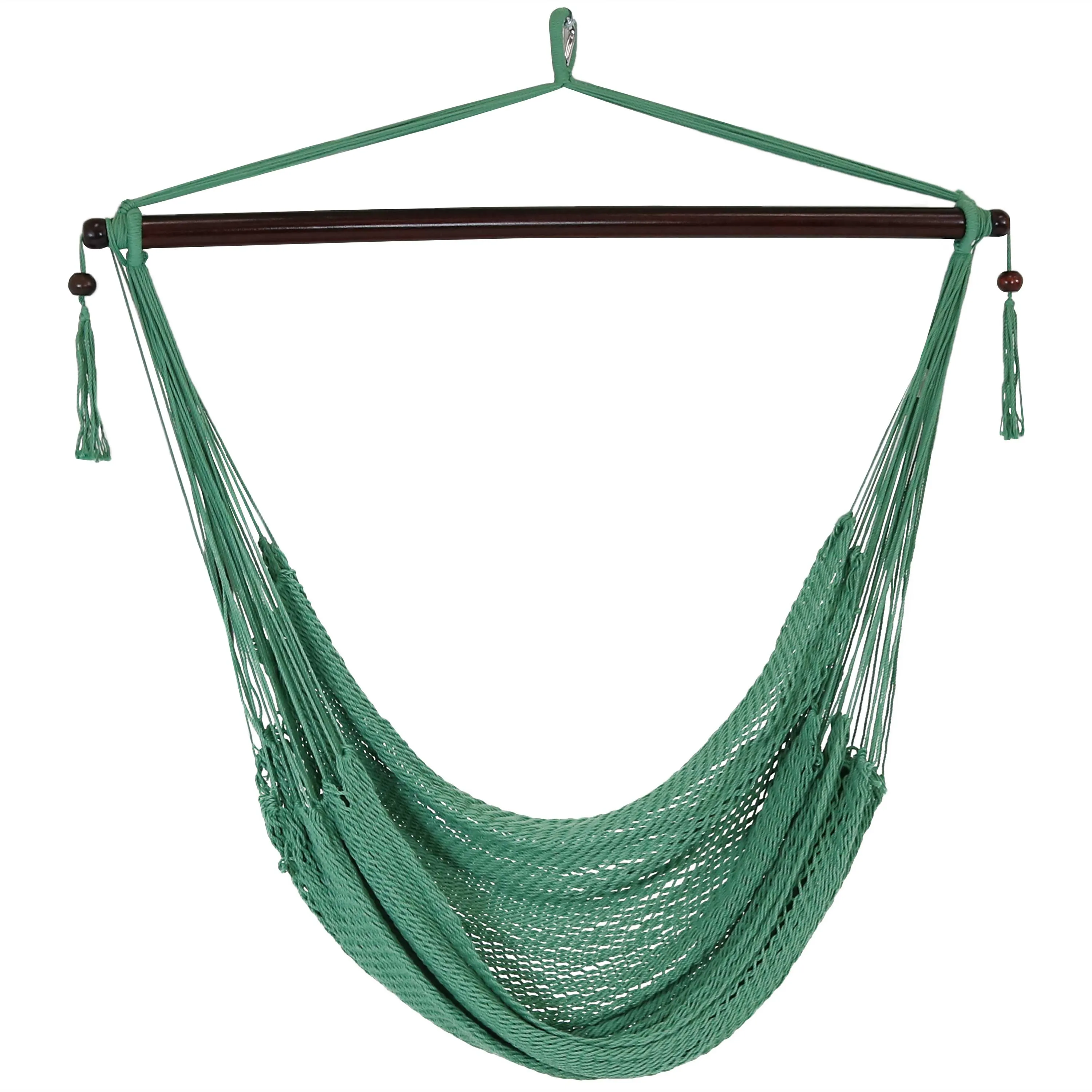 Sunnydaze Outdoor Extra Large Hanging Caribbean Hammock Chair