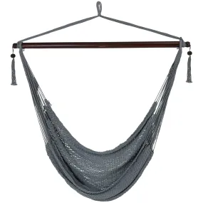 Sunnydaze Outdoor Extra Large Hanging Caribbean Hammock Chair