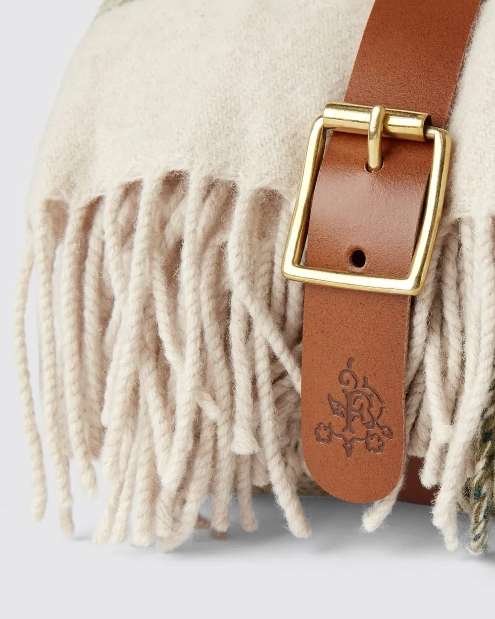 The Fife Arms Superfine Merino Tweed Blanket and Leather Carrier