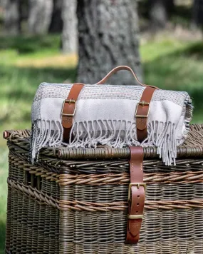 The Fife Arms Superfine Merino Tweed Blanket and Leather Carrier