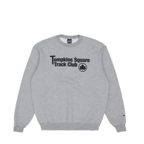 Track Club Champion Crewneck - Heather Grey