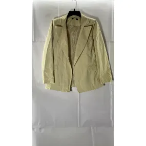 TRENDYOL Women's Stone Open-Front Notch-Lapel Belted Blazer SZ 34(XS)