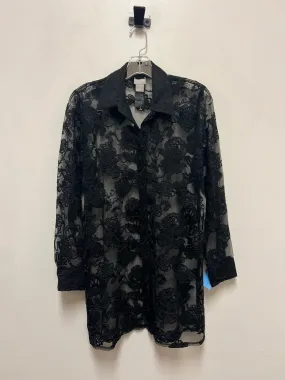 Tunic Long Sleeve By Chicos In Black, Size: S