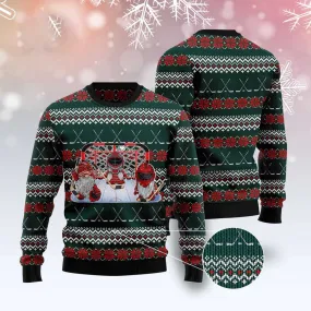 Ugly Christmas Sweater JulesRoche All-Over Print Knit Sweater