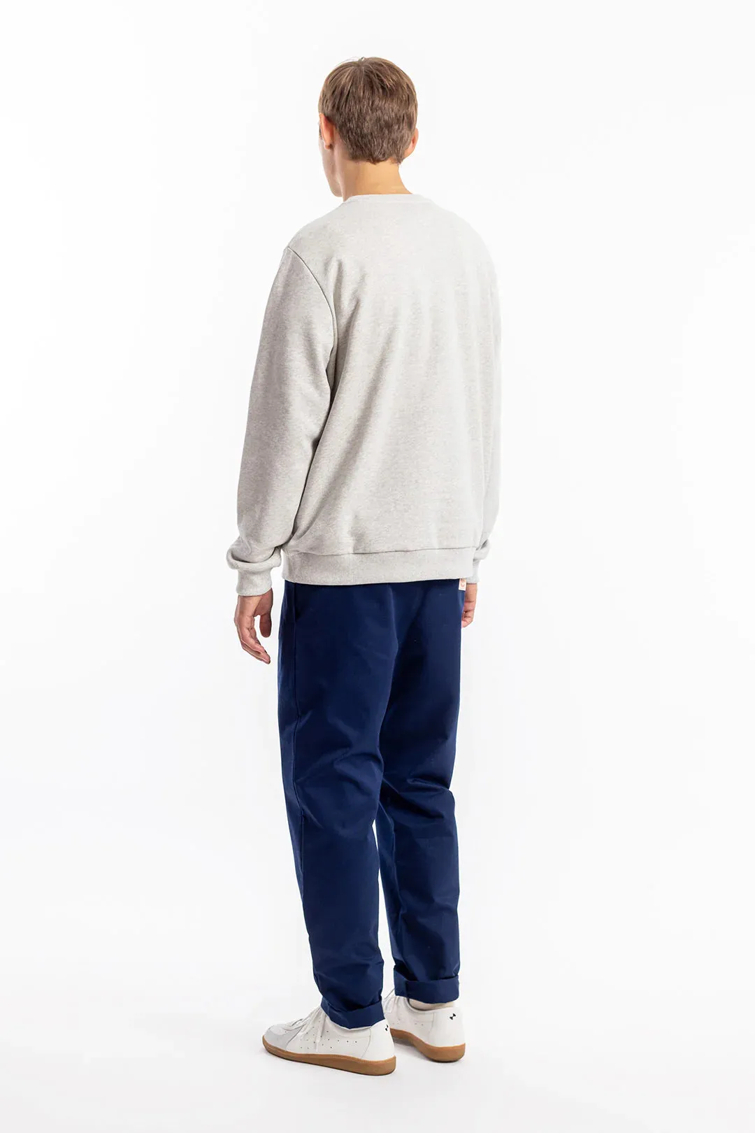 unisex logo sweatshirt - ash heather