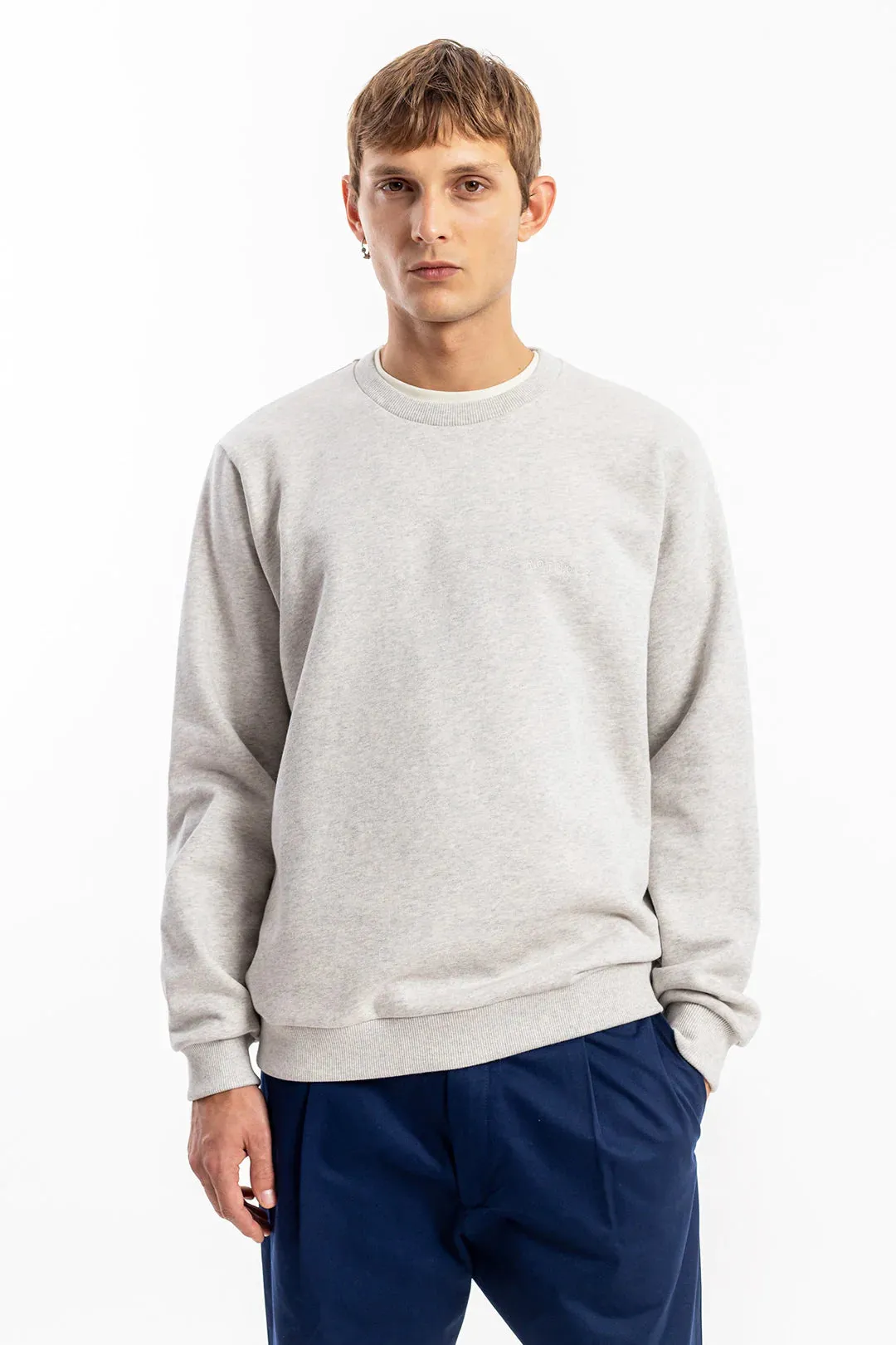 unisex logo sweatshirt - ash heather