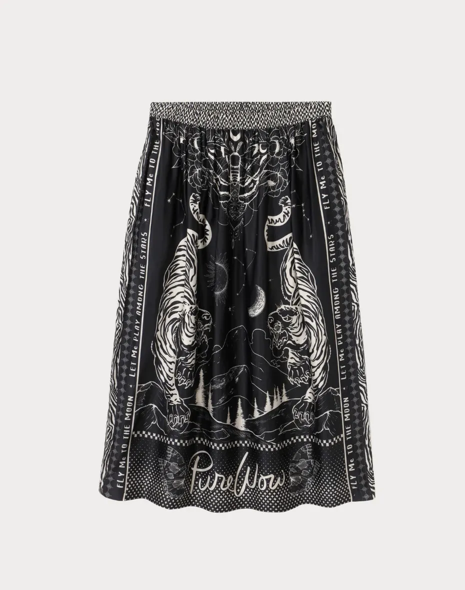 Vanessa printed Midi Skirt / Magic