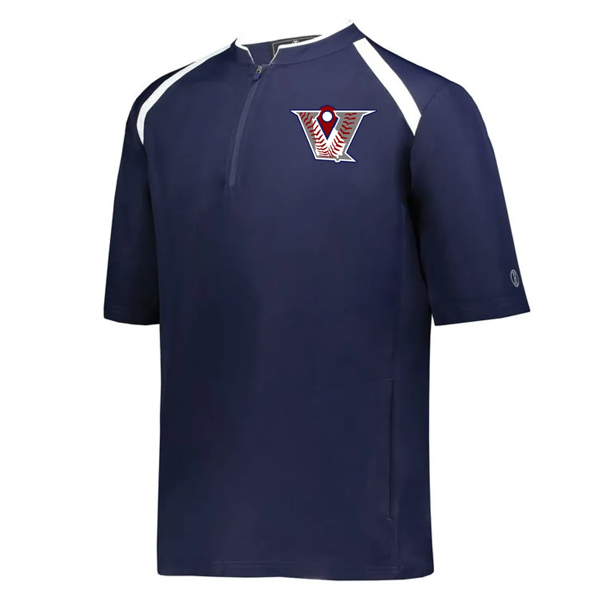 Velo BB - Clubhouse Short Sleeve Cage Jacket - Navy/White (229581/229681)