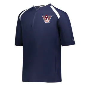 Velo BB - Clubhouse Short Sleeve Cage Jacket - Navy/White (229581/229681)