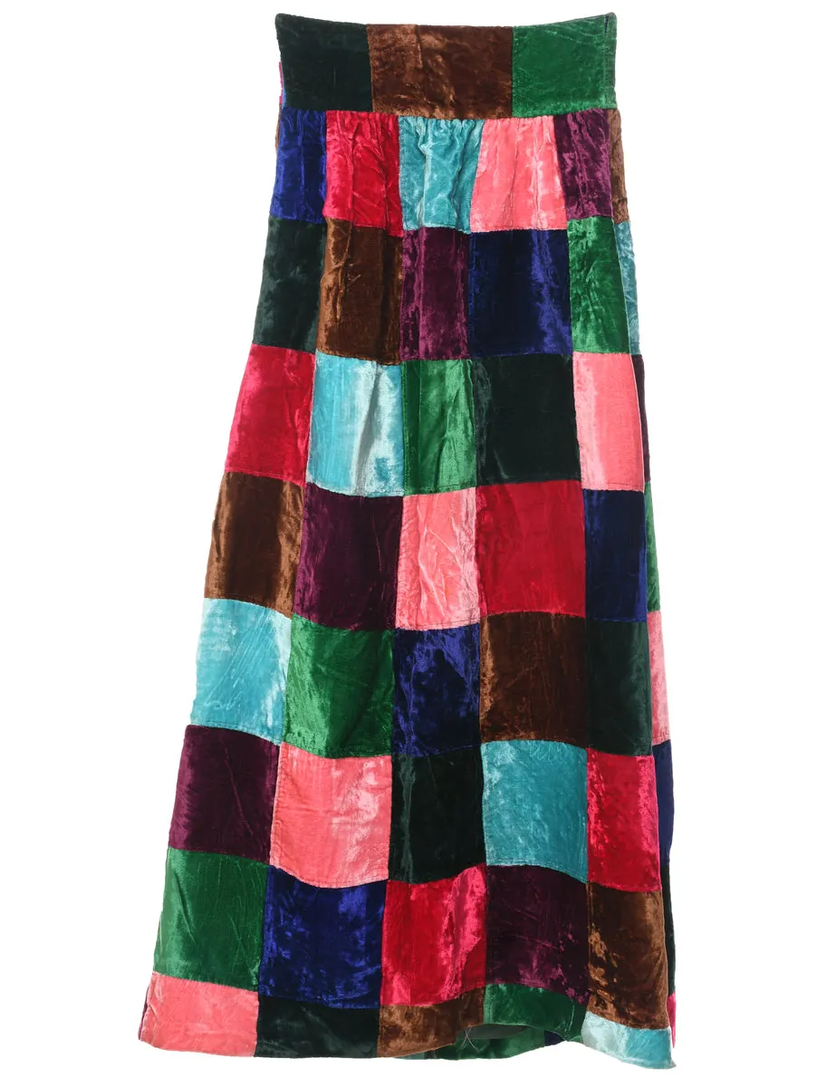 Velvet Midi Skirt - S
