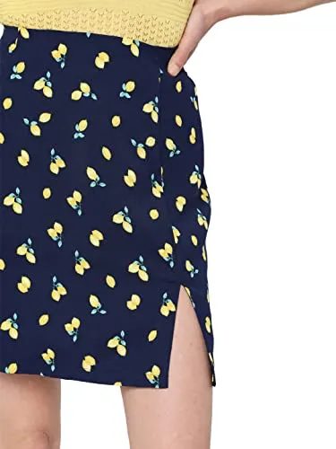 Vero Moda Polyester Western Skirt Blue