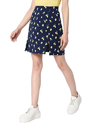 Vero Moda Polyester Western Skirt Blue