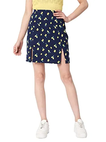 Vero Moda Polyester Western Skirt Blue