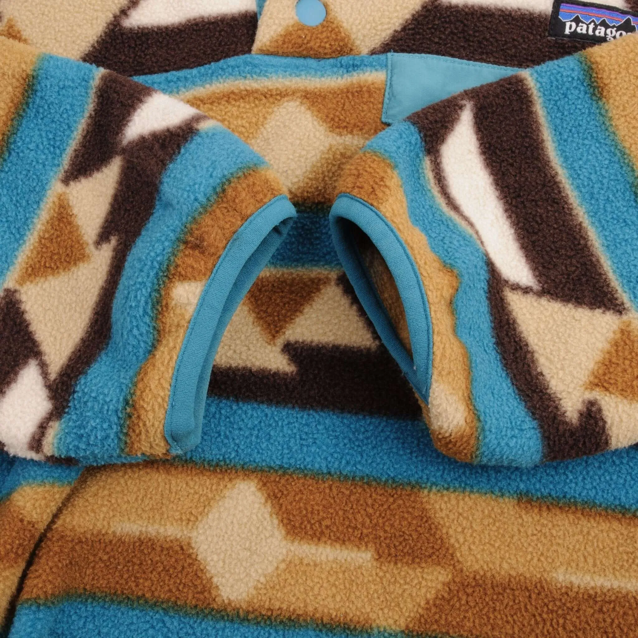 VINTAGE PATAGONIA SYNCHILLA SNAP T MONOGRAM FLEECE PULLOVER SIZE MEDIUM WOMEN