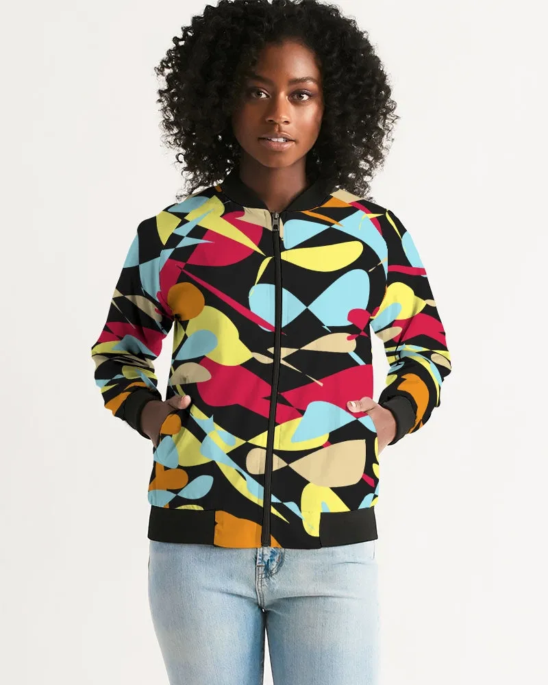 When Confused Black Women's Bomber Jacket
