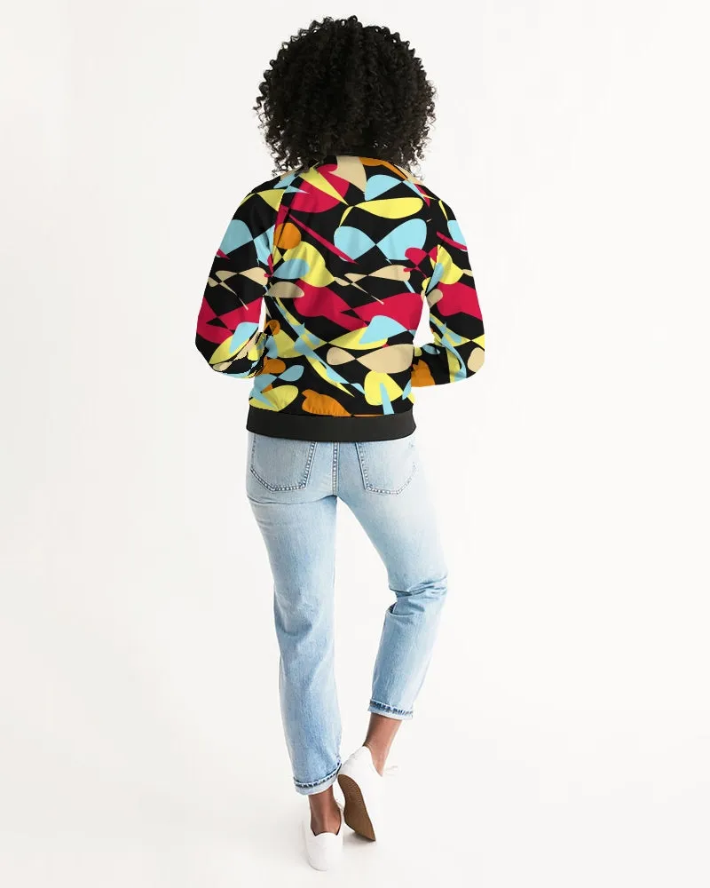When Confused Black Women's Bomber Jacket