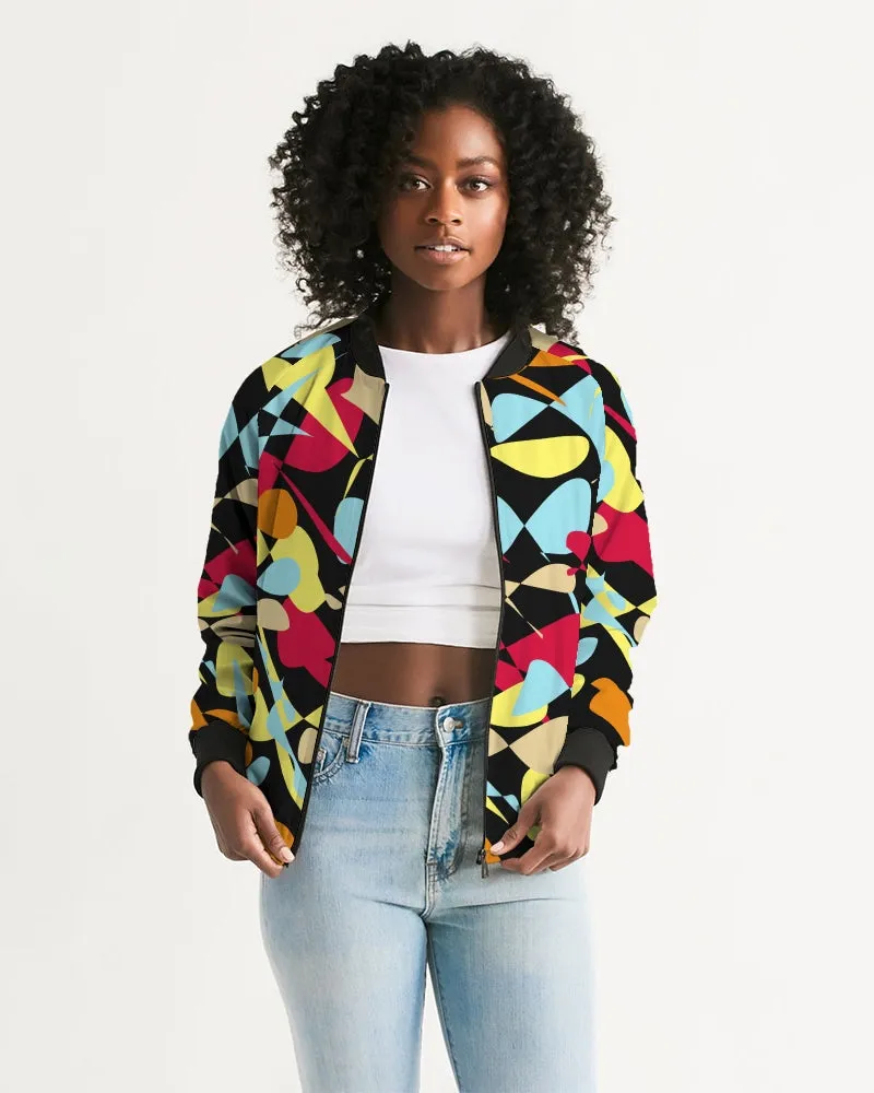 When Confused Black Women's Bomber Jacket