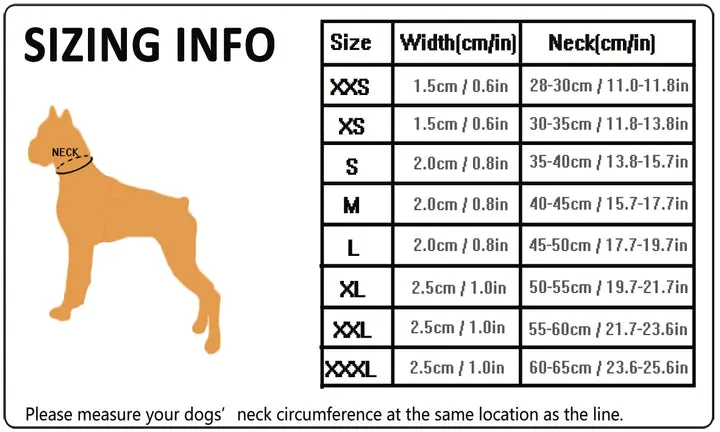 Whinhyepet Dog Collar black - S