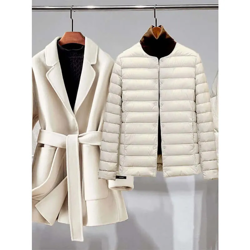 Women's Lightweight Duck Down Jacket & Coat Set